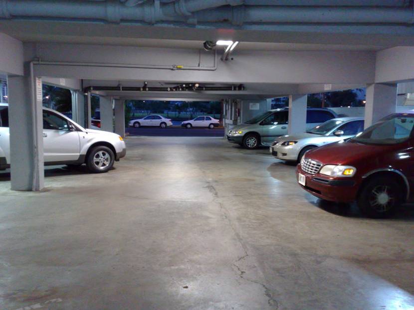 Well Lit Parking Garage