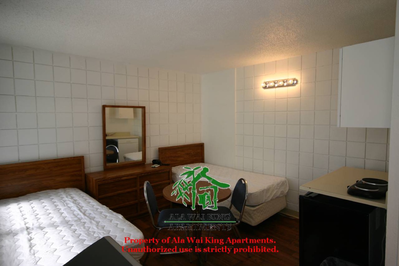 Furnished studio apartment for two people